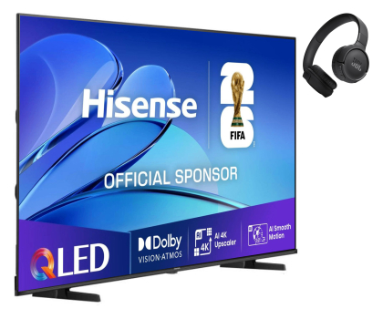 Telewizor 55" Hisense 75E7Q 75" QLED + JBL TUNE 520